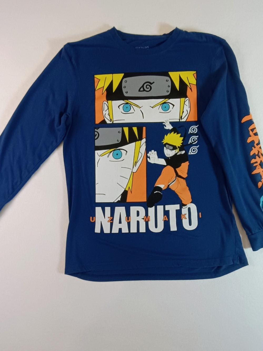 Naruto Graphic Long Sleeve Tee - Blue